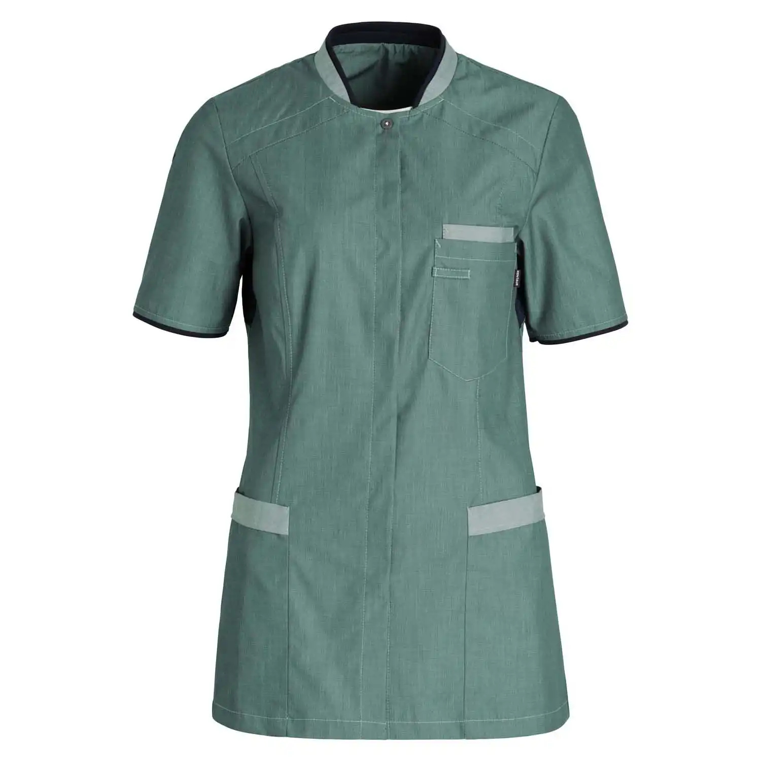 Damen Kasack "15415" in grün, L - Thumbnail 1