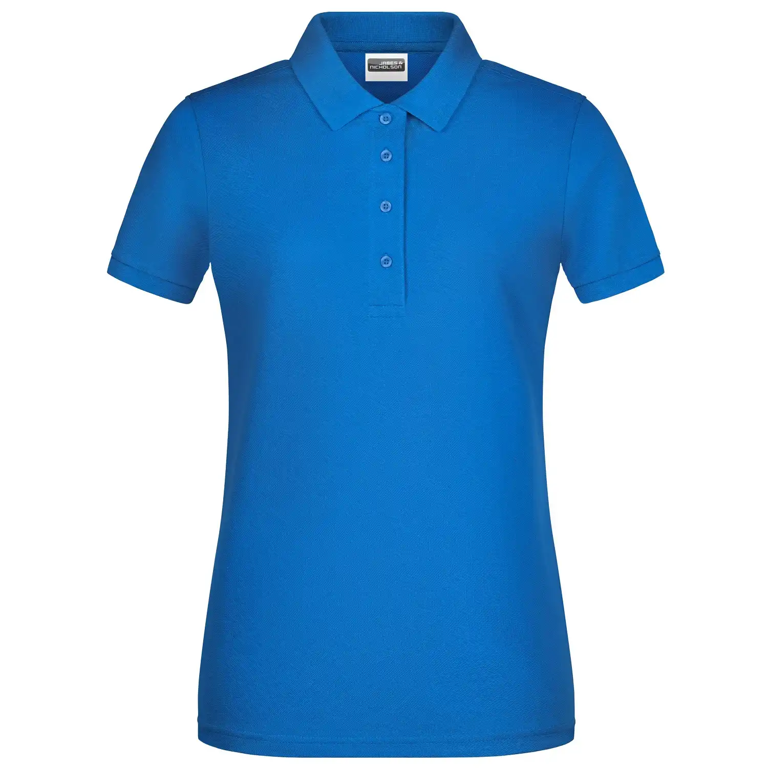 Damen Basic Polo-Shirt "8009" in royal, L - Thumbnail 1