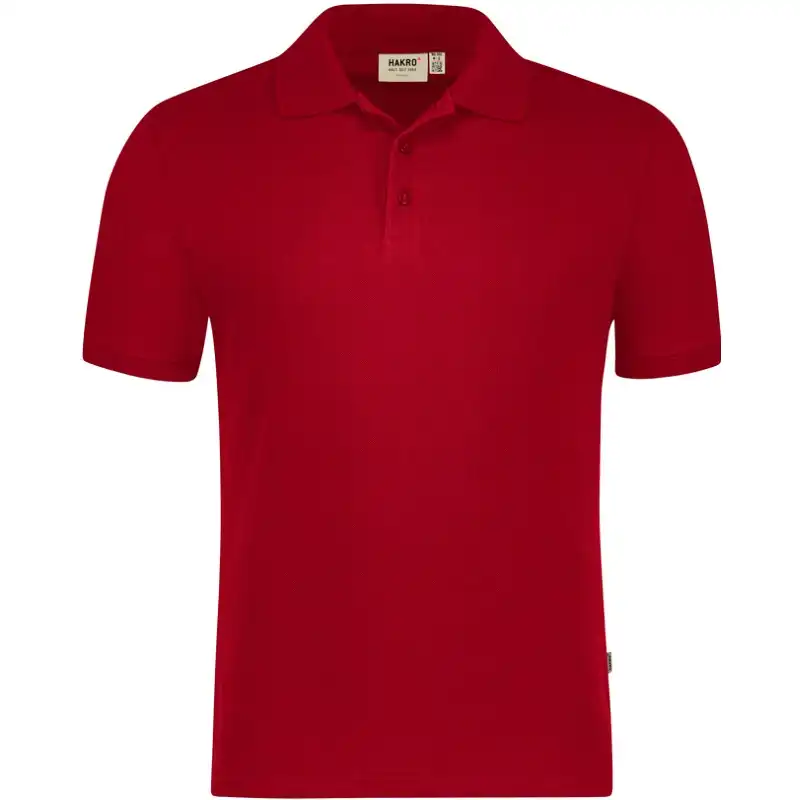 Polo-Shirt "GOTS" Bio-Baumwolle 501 in Rot, L - Thumbnail 1