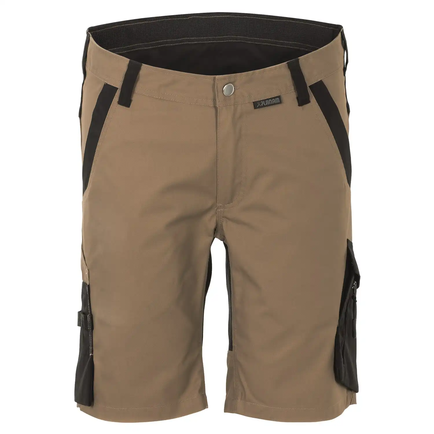 Stretch-Shorts "Norit" in sand/schwarz, M - Bild 1