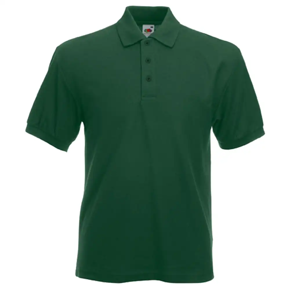 Polo-Shirt "F503" Heavy Piquée in bottle green, L - Thumbnail 1