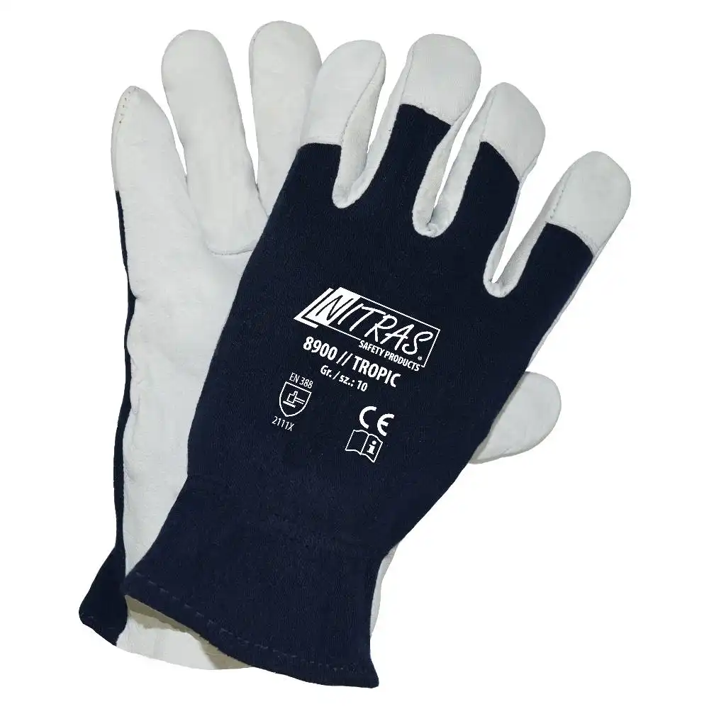 Mechaniker-Lederhandschuh &quot;TROPIC&quot; in 10 (XL) - Bild 1