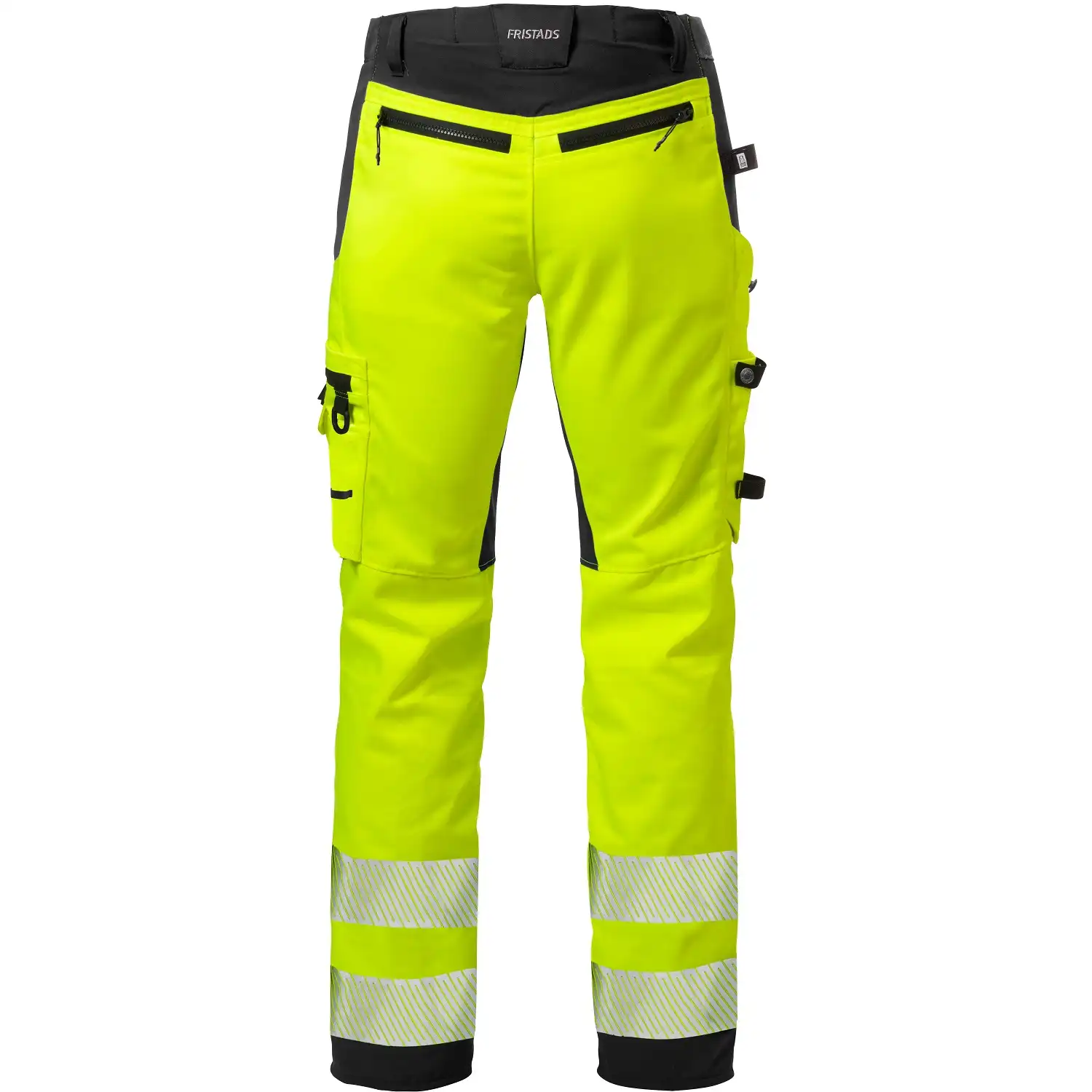 Warnschutz Stretch Handwerkerhose "2707 PLU" Stiby Kl. 2 in gelb/schwarz, C44 - Thumbnail 2