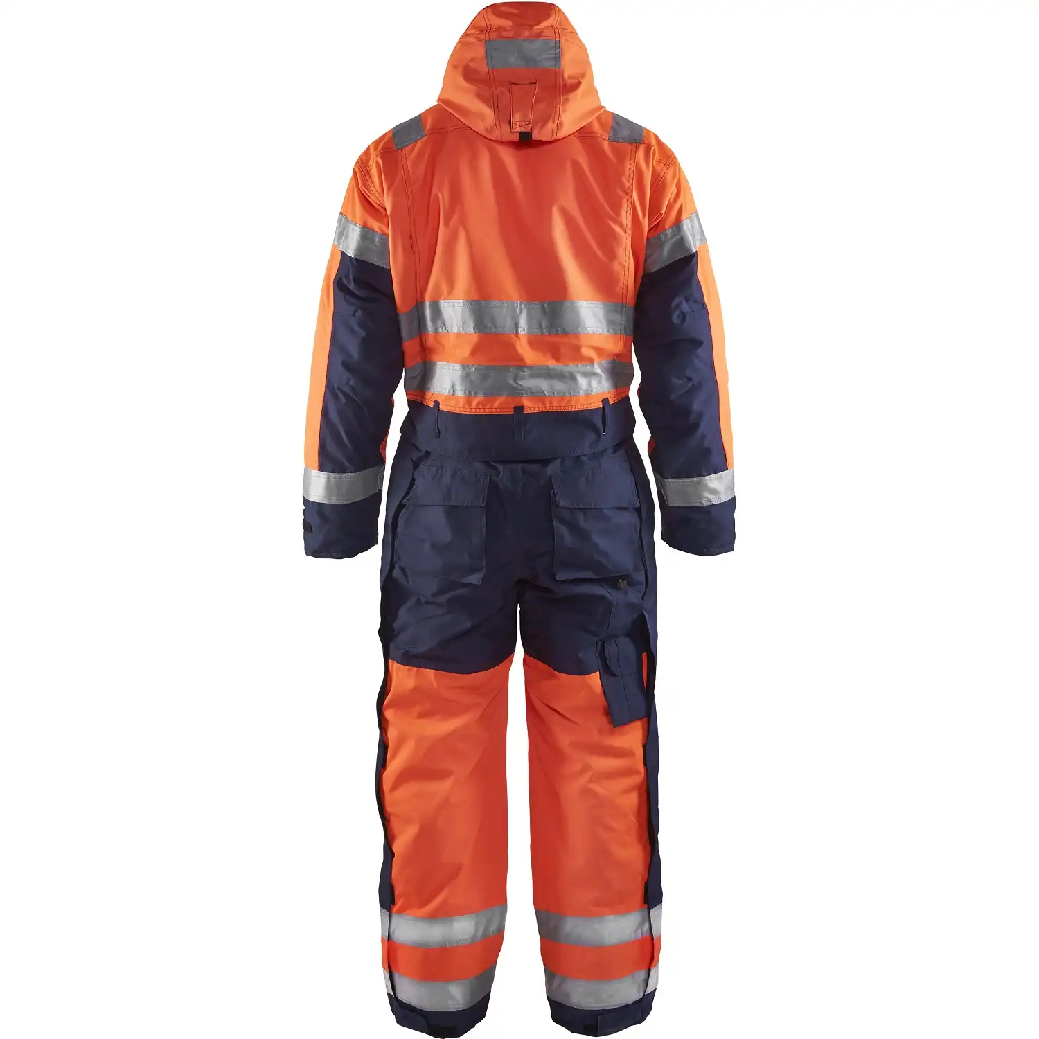 Warnschutz Winteroverall "6763" in orange/marine, C46 - Thumbnail 2