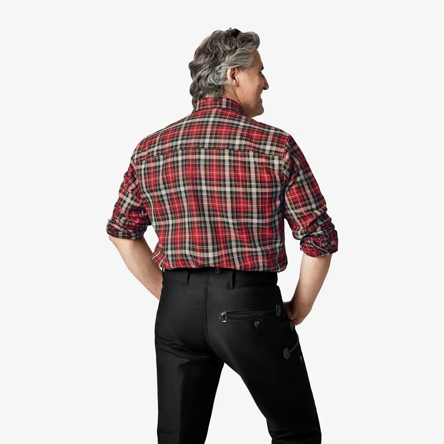 Arbeitshemd "ERHARD" rot/schwarz in 41/42 - Thumbnail 2