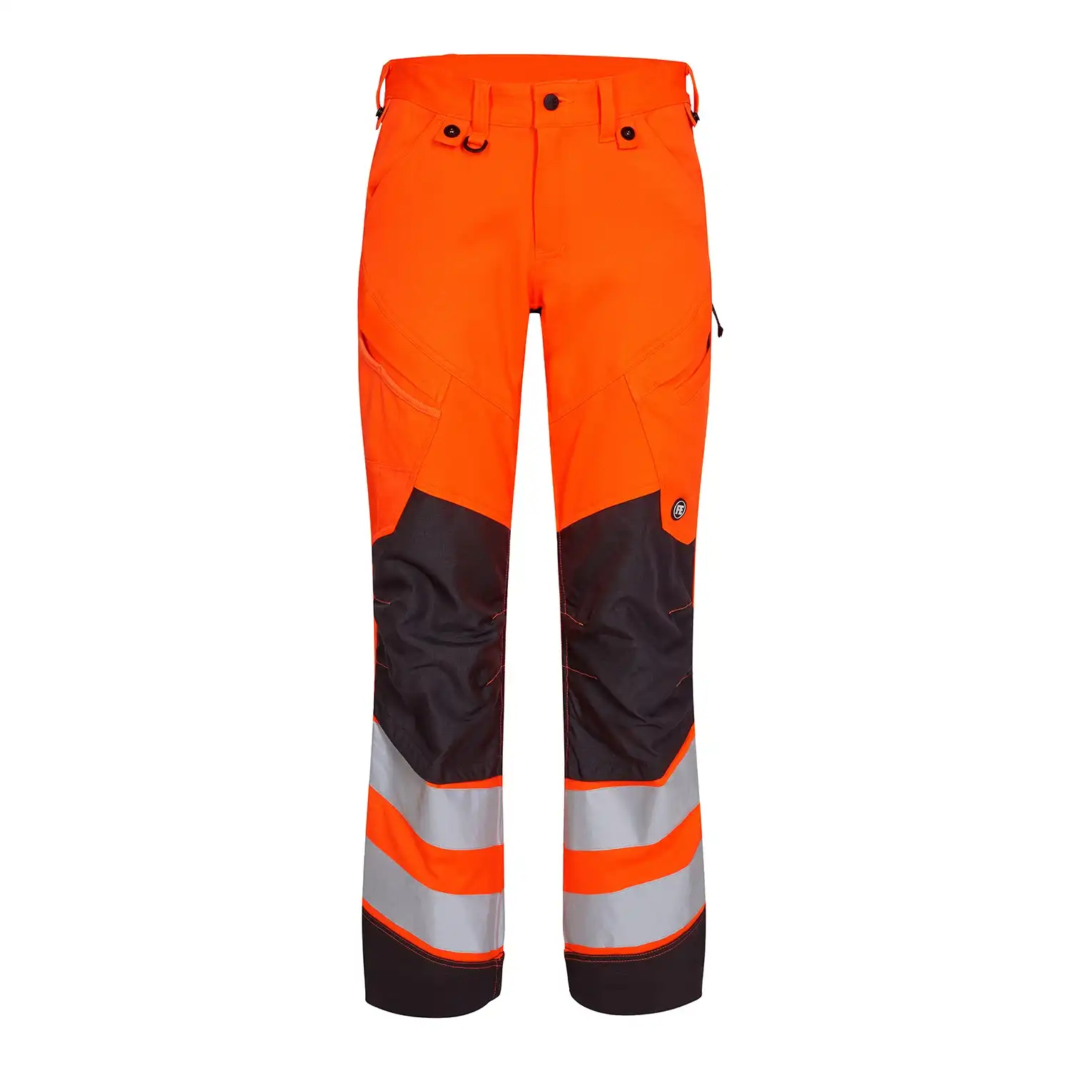 Warnschutz Stretch Bundhose "2544-314" Safety Kl. 2 in orange/grau, 54 - Thumbnail 1