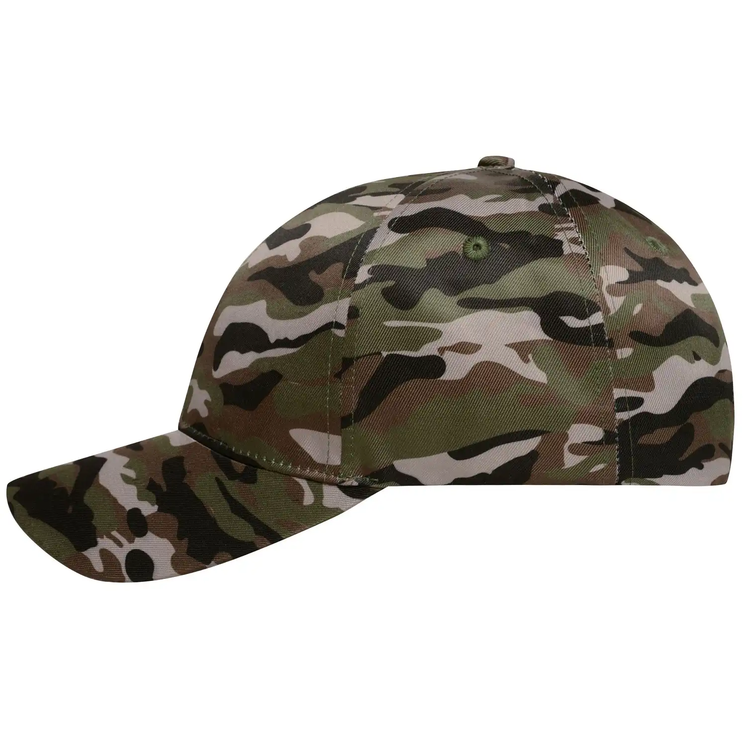 Basecap Camouflage "MB6227" 6-Panel in olive/black - Bild 1