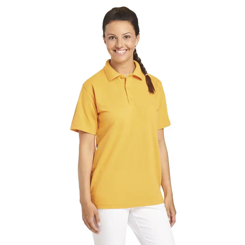 Poloshirt "08/241" in mango, L - Thumbnail 1