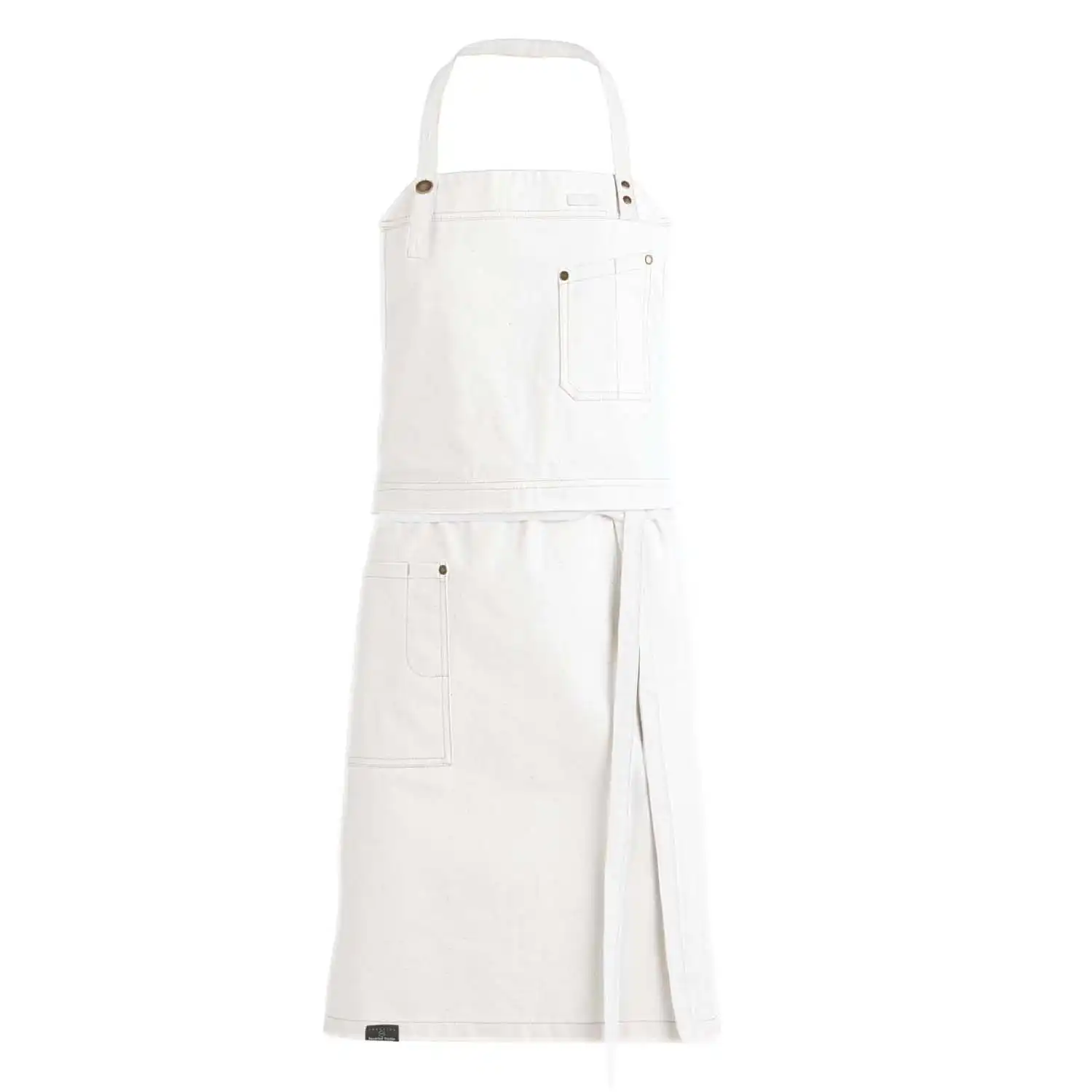 Latzschürze Raw 90 x 84 cm "30360" in Weiß - Bild 1