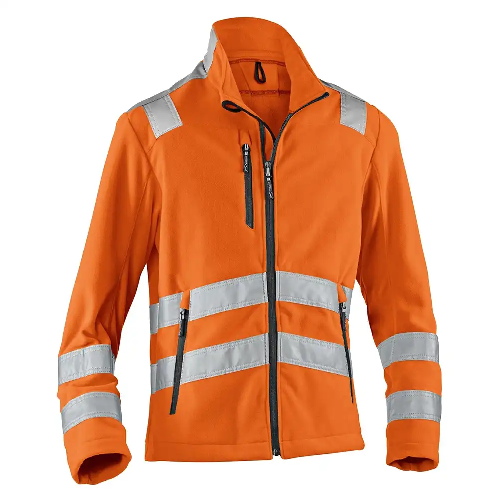 Warnschutz Fleecejacke "REFLECTIQ" in Orange, L - Bild 1
