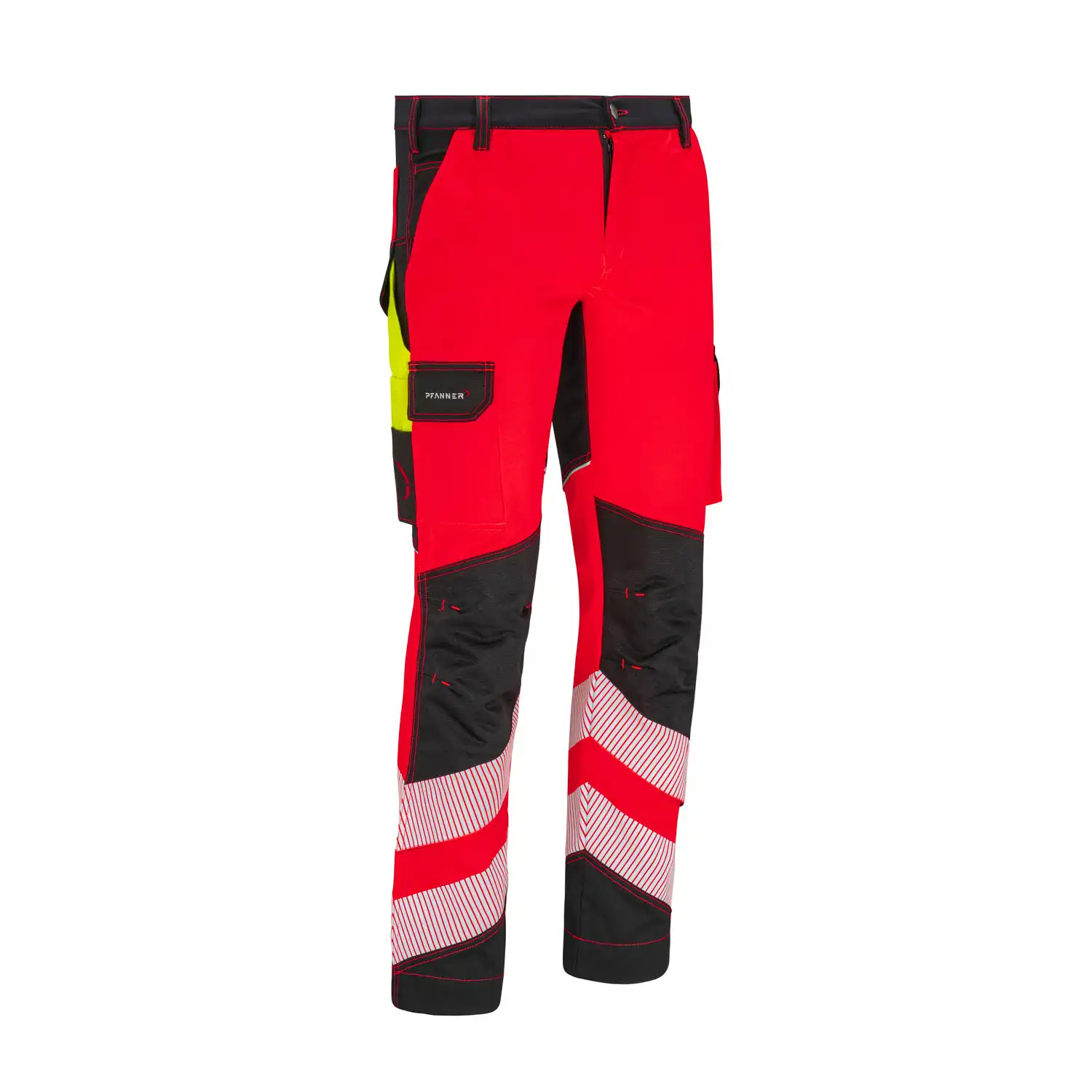 Warnschutz Bundhose "StretchZone" in 48, Rot - Thumbnail 1