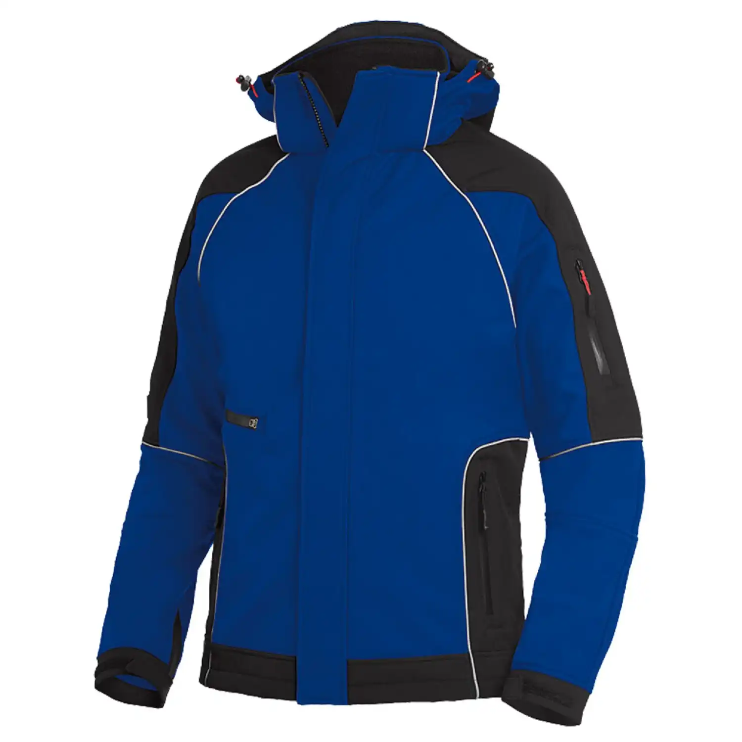 Softshelljacke "WALTER" in royalblau/schwarz, L - Thumbnail 1