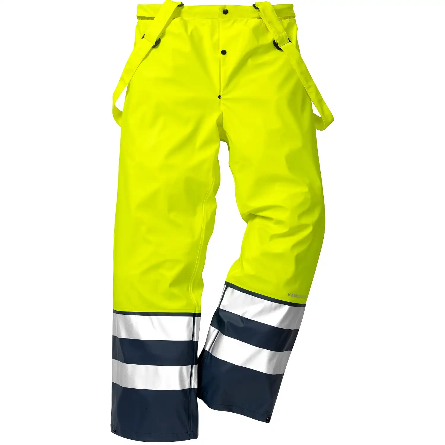 Warnschutz Regenhose "2625 RS" Kl. 2 in gelb/marine, M - Thumbnail 1
