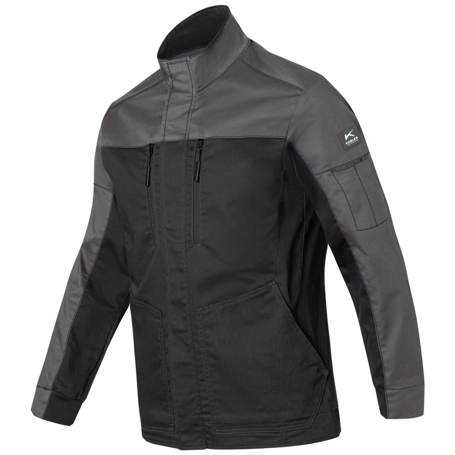 Stretch-Bundjacke "REFORCE" in schwarz/dunkelgrau, S - Thumbnail 1