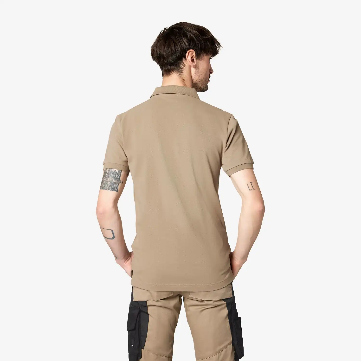 Polo-Shirt "DANIEL" in beige, 3XL - Thumbnail 2