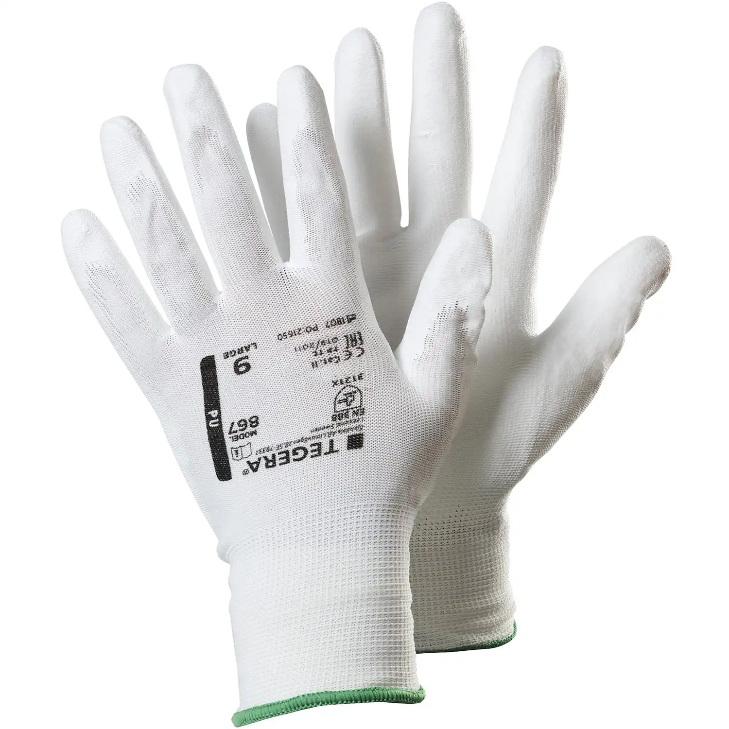PU-Handschuhe 867 Weiß | 6 Paar pro VPE in 6 (XS) - Bild 1