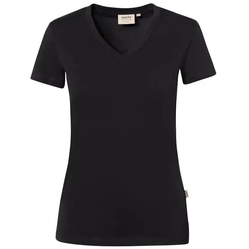 Damen V-Shirt Stretch 172 in schwarz, L - Thumbnail 1