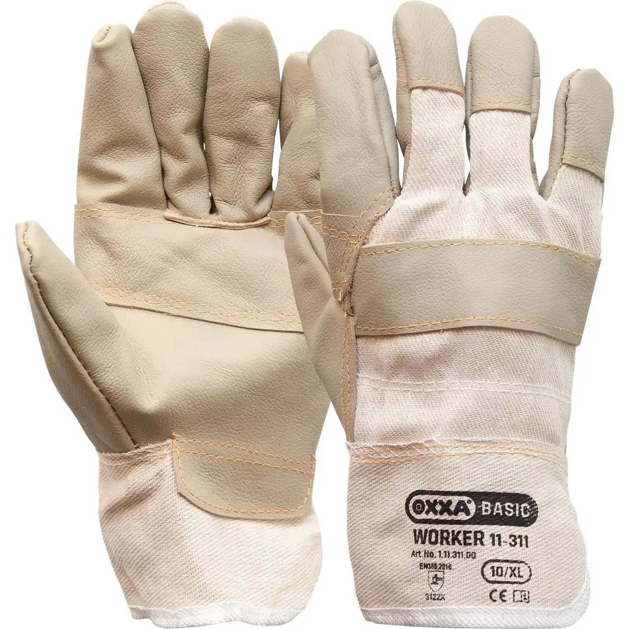 Möbel Rindsleder Handschuhe Worker 11-311 Größe 10 - Bild 1