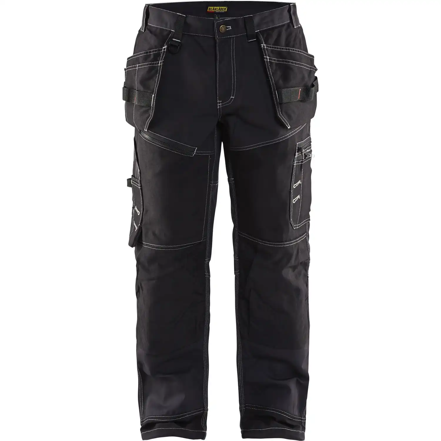 Handwerkerhose "X1500" 100% Baumwolle in schwarz, C146 - Thumbnail 1