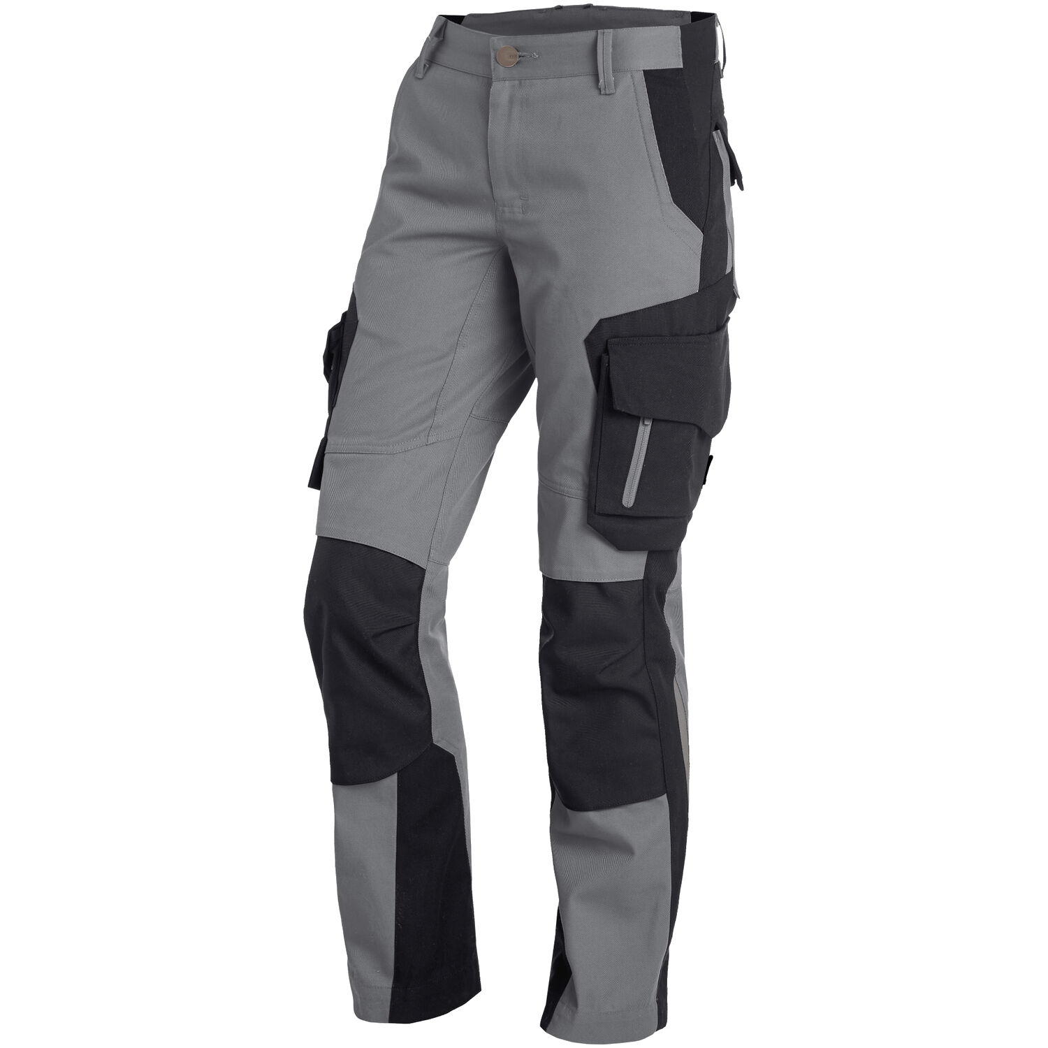 Damen Arbeitshose "ANNETTE" in grau/schwarz, 48 - Thumbnail 1