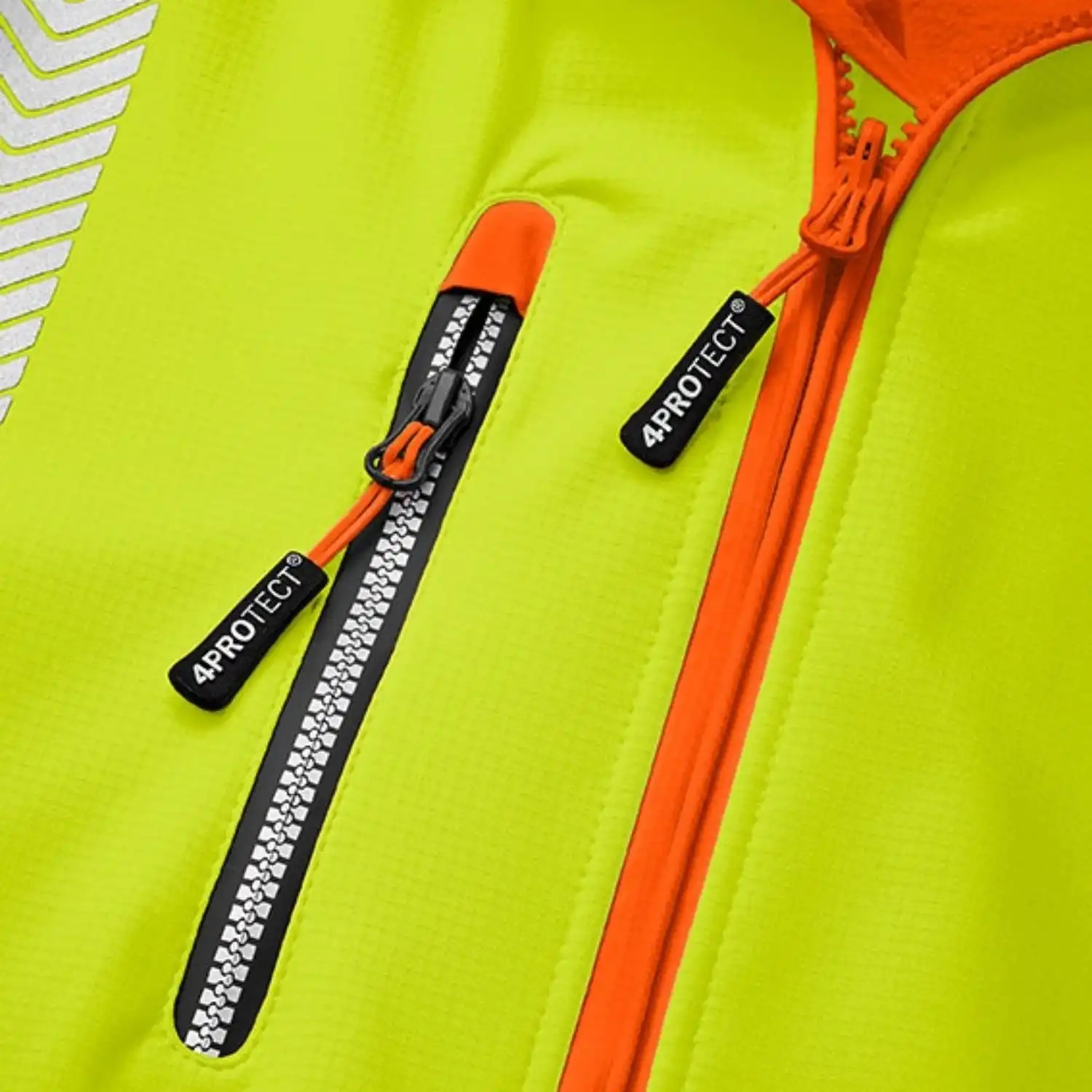 Warnschutz Softshelljacke "HOUSTON" in gelb/orange, XXL - Thumbnail 5