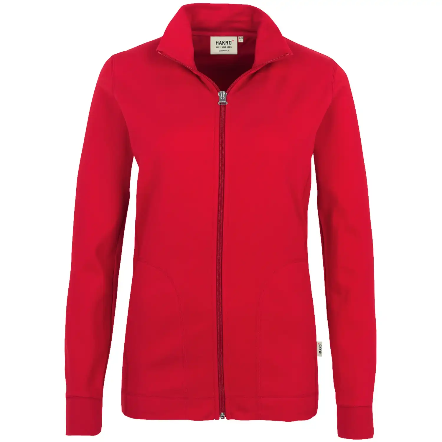 Damen Casual-Jacke "INTERLOCK" 227 in XXL, Rot - Thumbnail 1