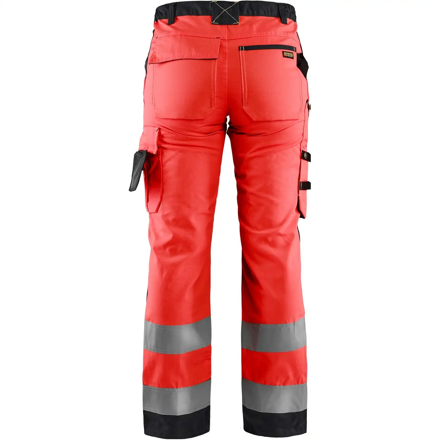 Damen Warnschutz-Bundhose "7155" in rot/schwarz, 38 - Thumbnail 2