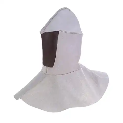 Schweißerkopfhaube "4413" Rindvollleder Nackenschutz- - Bild 1