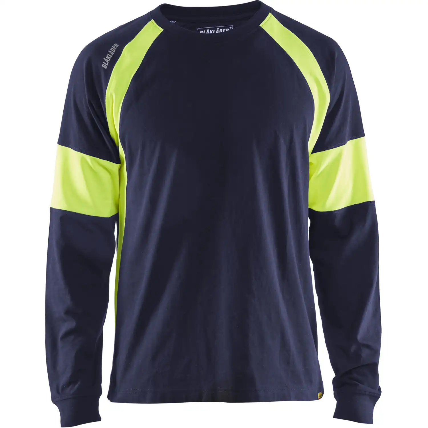 Langarmshirt "3520" in marine/gelb, 3XL - Thumbnail 1