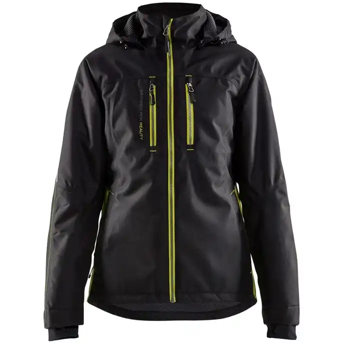 Damen Funktionsjacke "4972" in schwarz/gelb, 3XL - Thumbnail 1