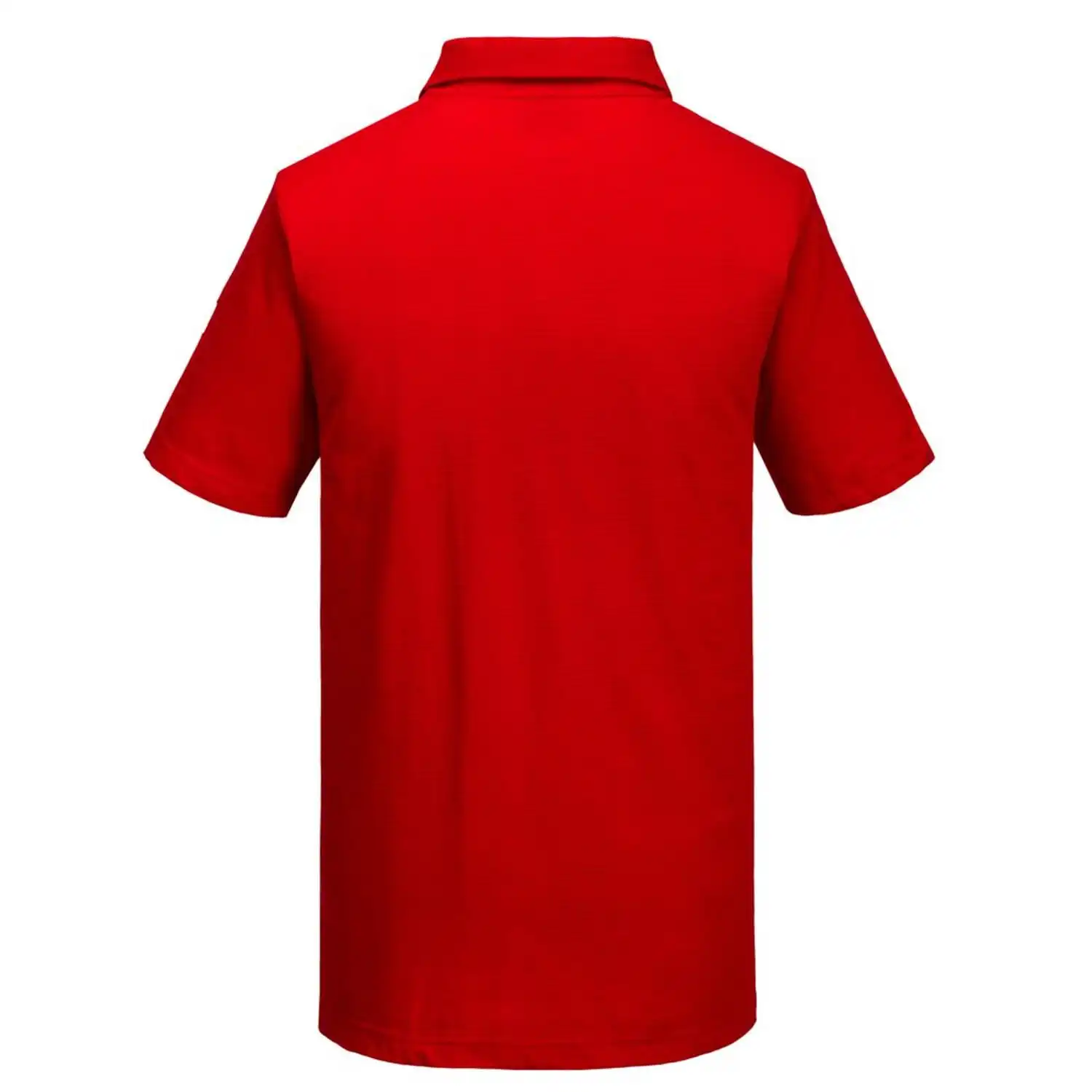 ESD Antistatik Polo-Shirt "AS21" in Rot, L - Thumbnail 2