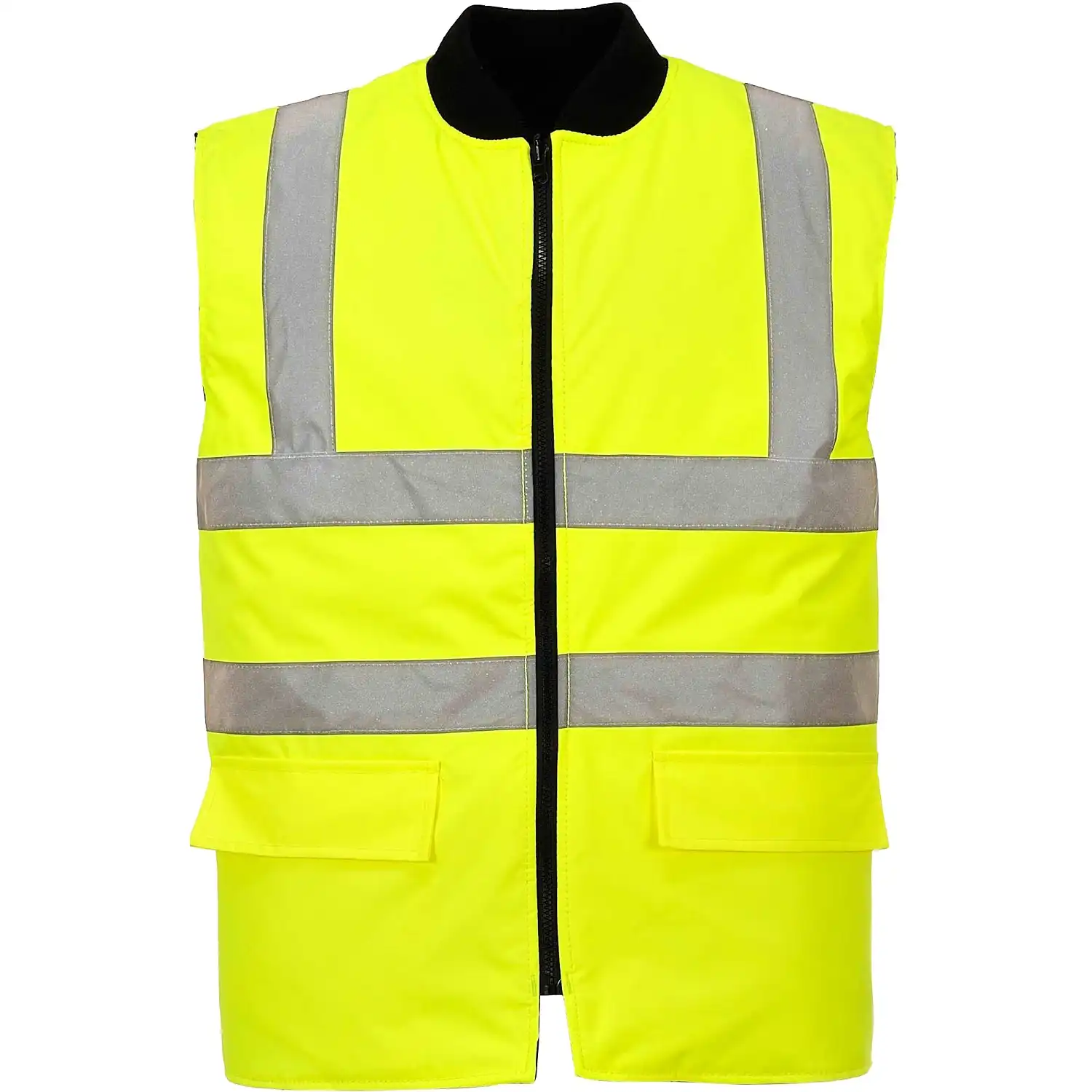 Warnschutz Wende-Steppweste "S469" in gelb, L - Thumbnail 1