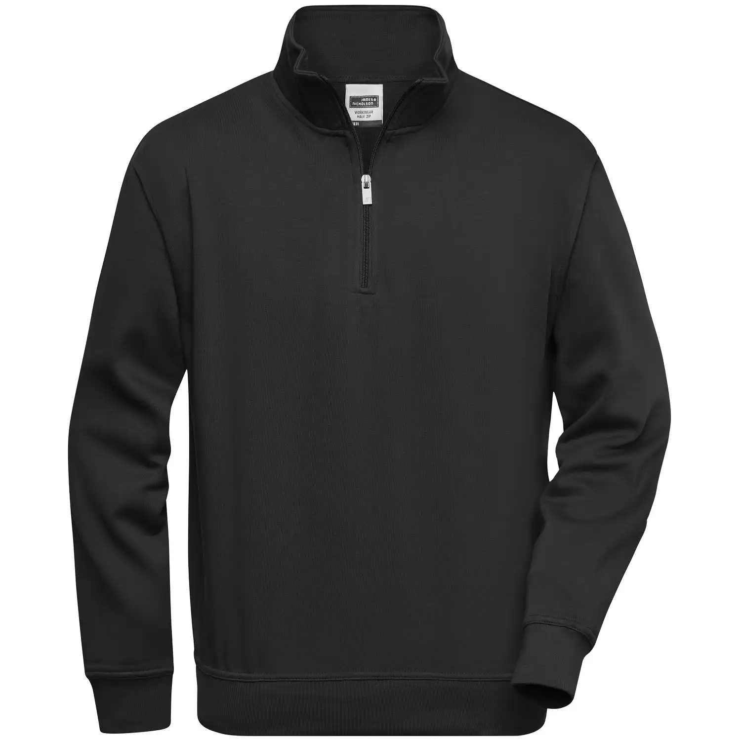 Zip-Sweatshirt "JN831" in black, XL - Bild 1