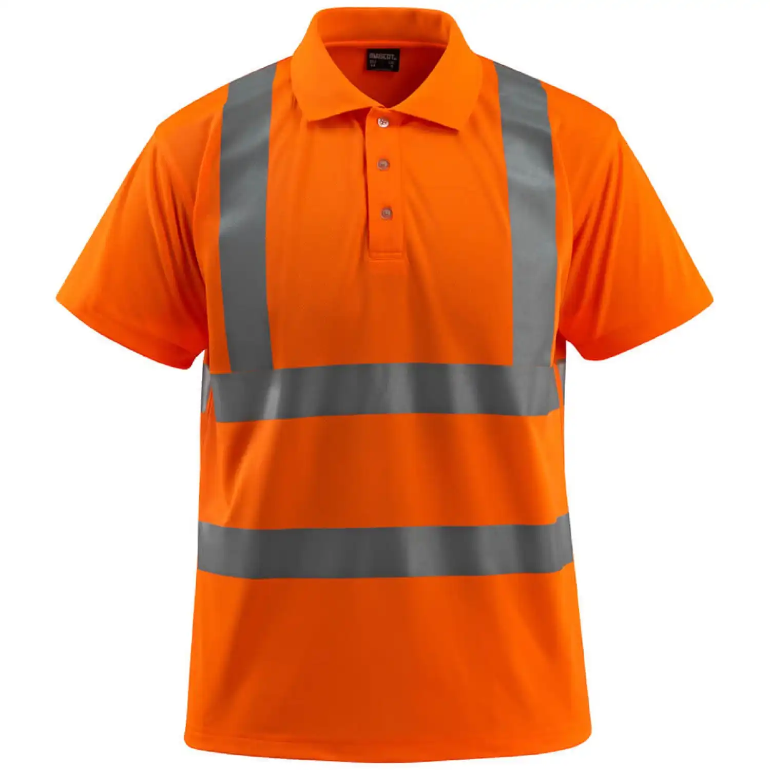 Warnschutz Polo-Shirt "BOWEN" Safe Light in fluororange, M - Bild 1