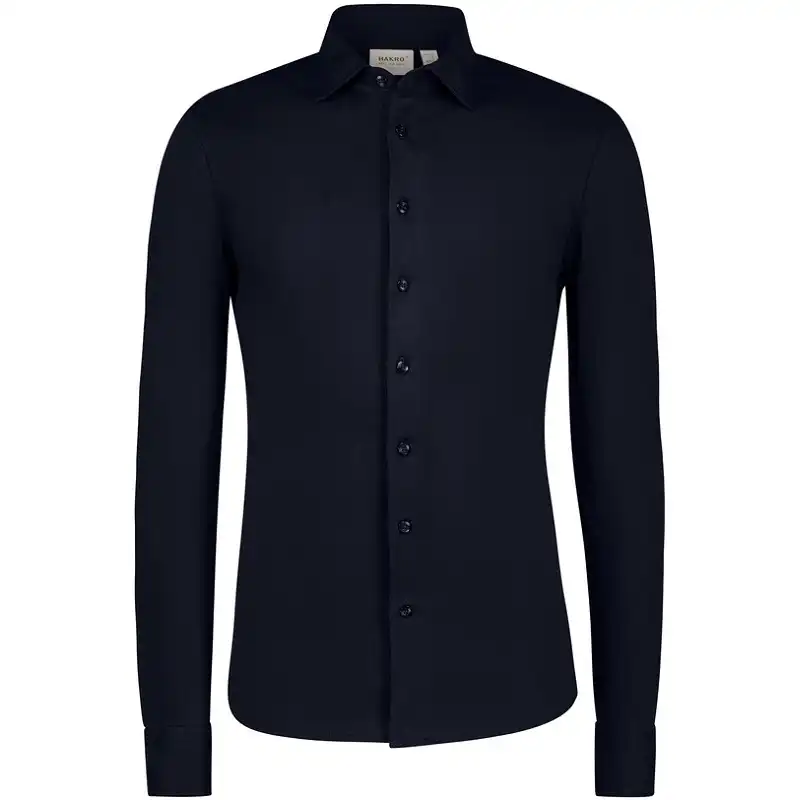 Hemd "COTTON TEC" 137 langarm in tinte, L - Thumbnail 1