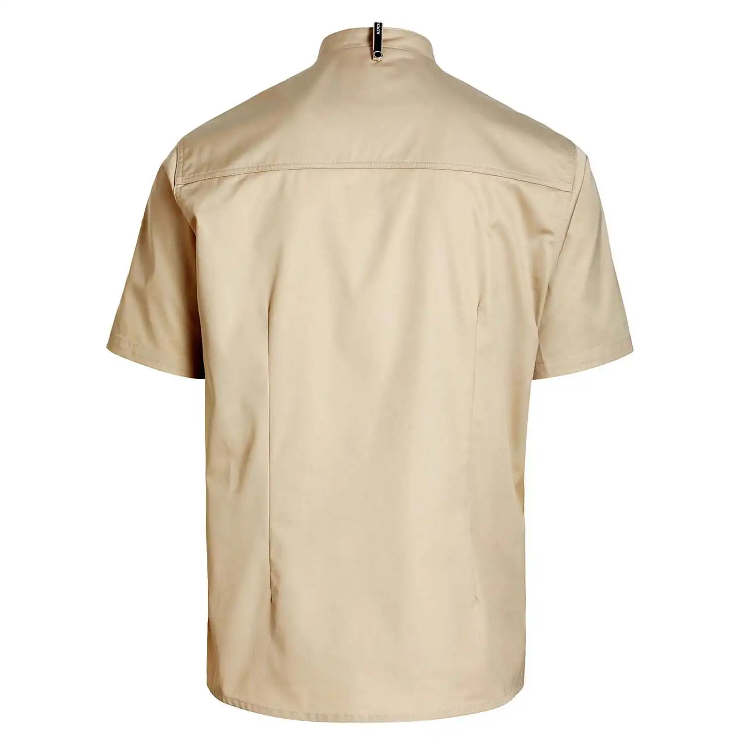 Kochjacke kurzarm "23516" in sand, M - Thumbnail 2