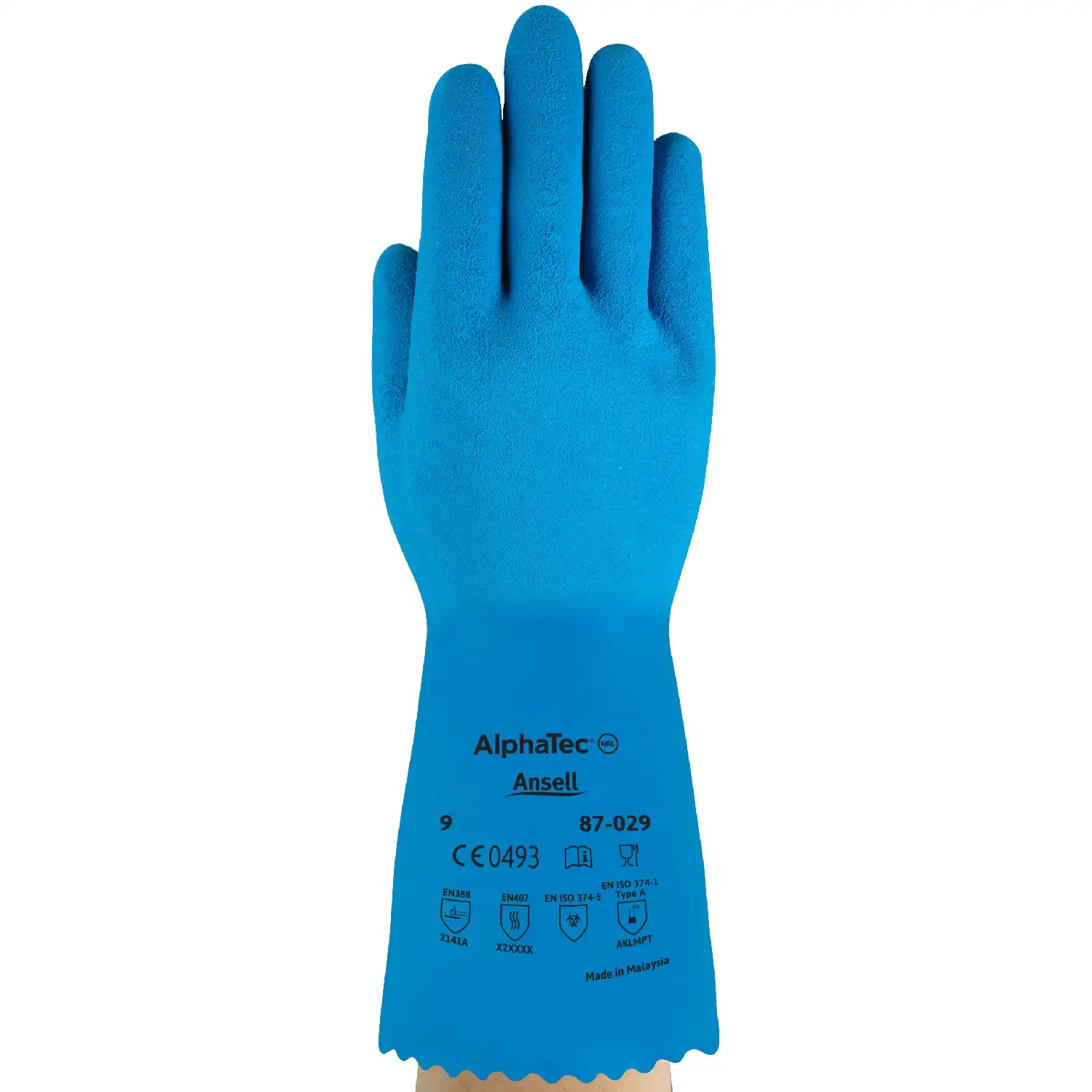 Latex Handschuhe vollbeschichtet 87-029 in 11 (XXL) - Bild 1