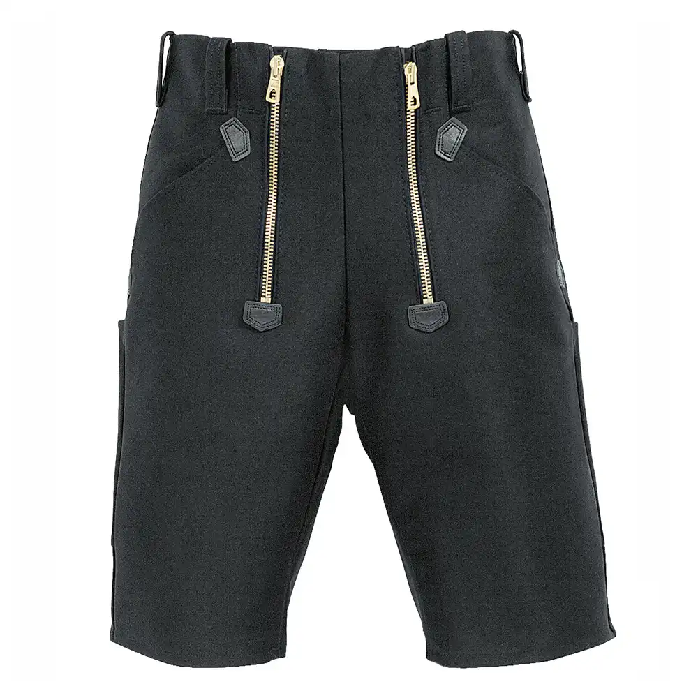 Zunft Bermuda Zwirn Doppel Pilot "JOCHEN" in schwarz, 50 - Thumbnail 1