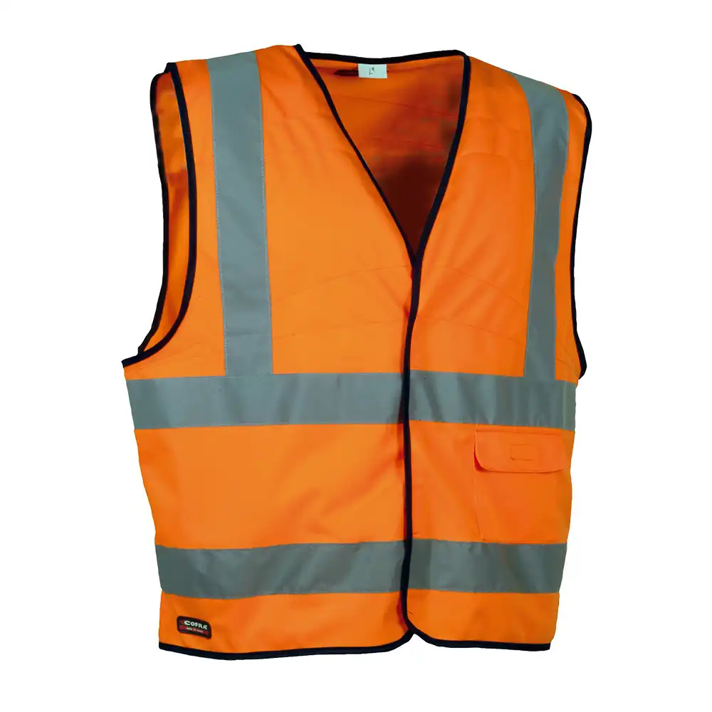 Warnschutz Weste "Clear" "High Visibility" in Orange, L - Bild 1