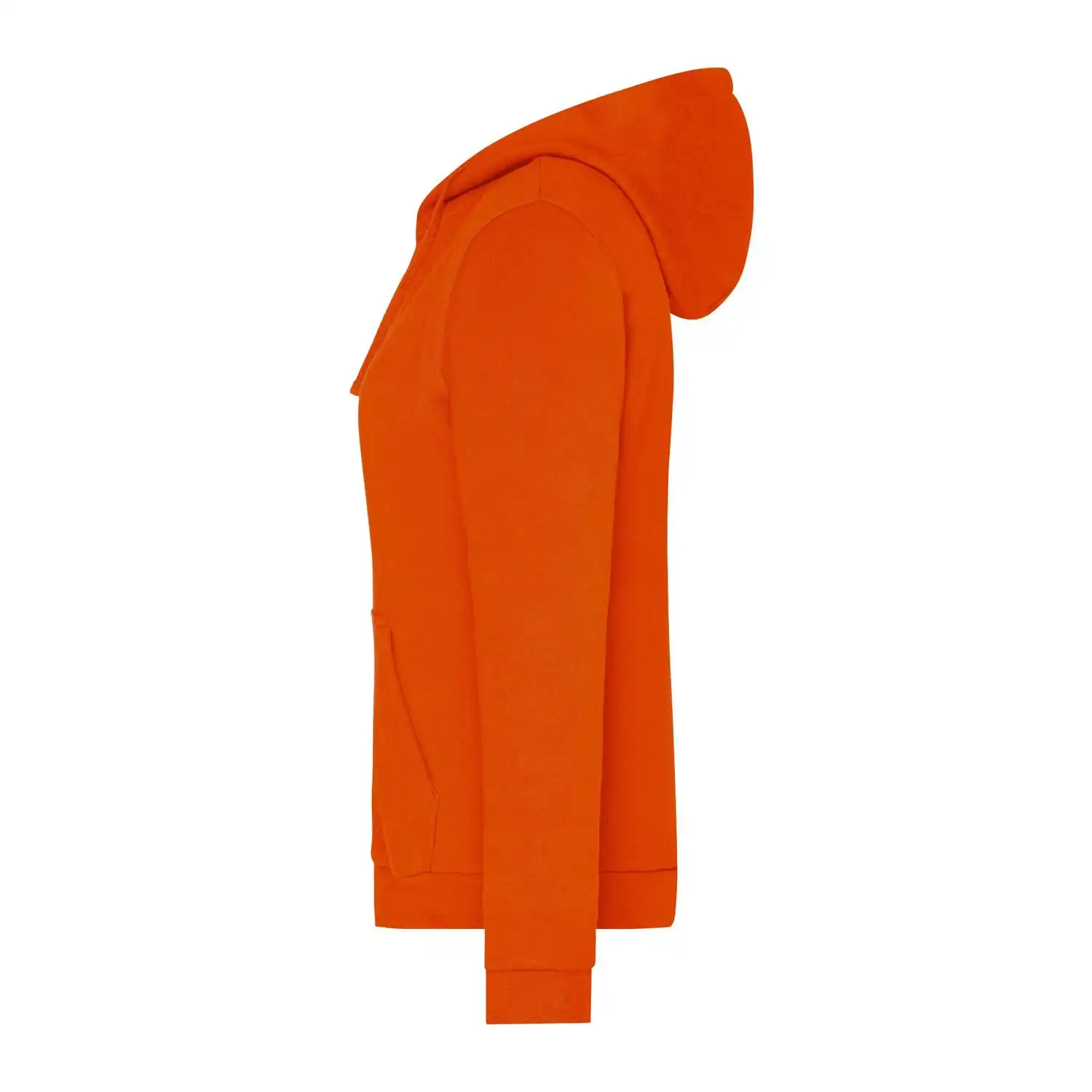 Ladies' Promo Zip Hoody in Orange, L - Thumbnail 2