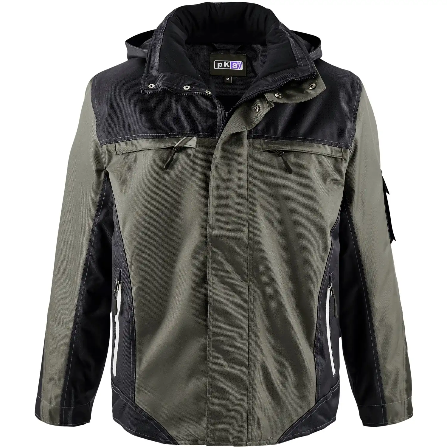 Winterjacke "PADDING" in oliv/schwarz, L - Thumbnail 1