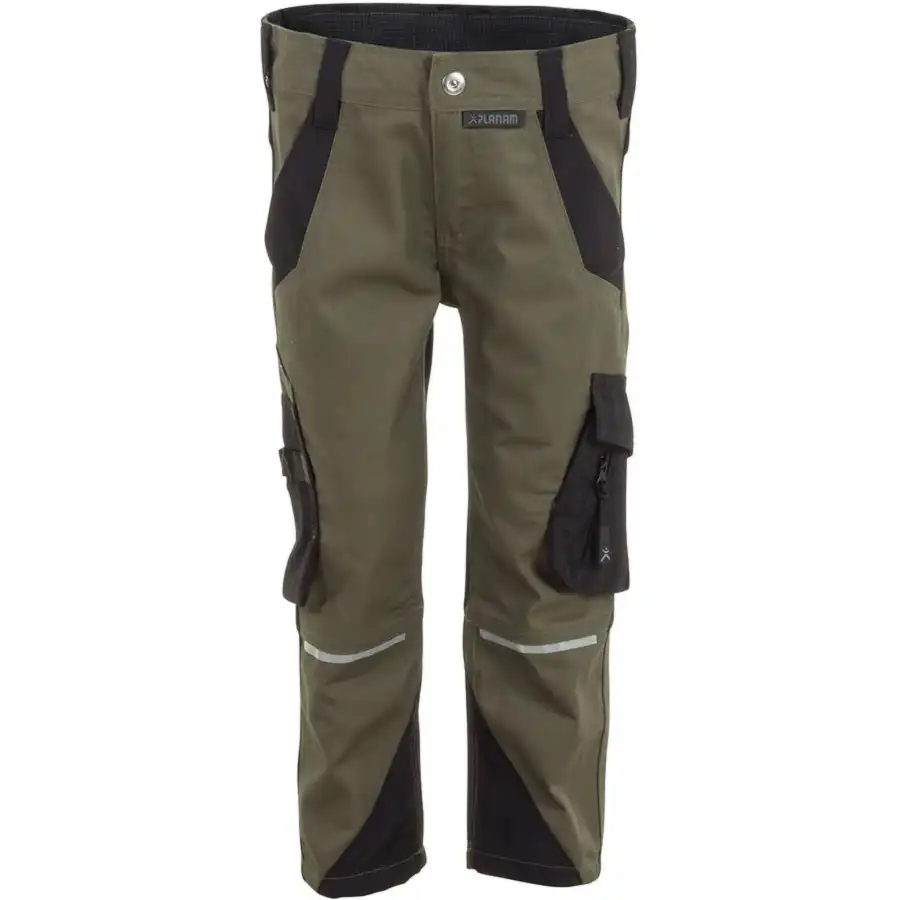 Kinder Stretch-Bundhose "Norit" in oliv/schwarz, 170/176 - Thumbnail 1