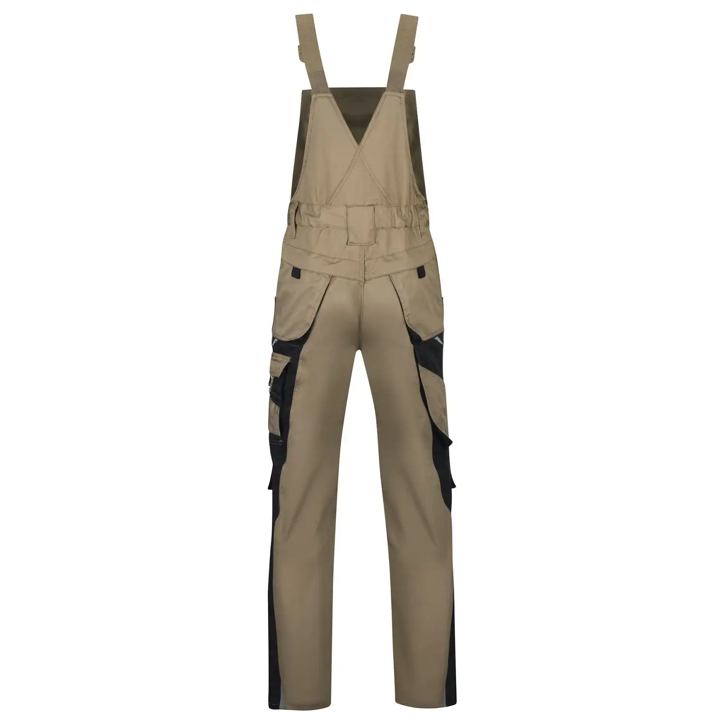 Latzhose "BESTWORK NEW" in khaki/Schwarz, 50 - Thumbnail 2