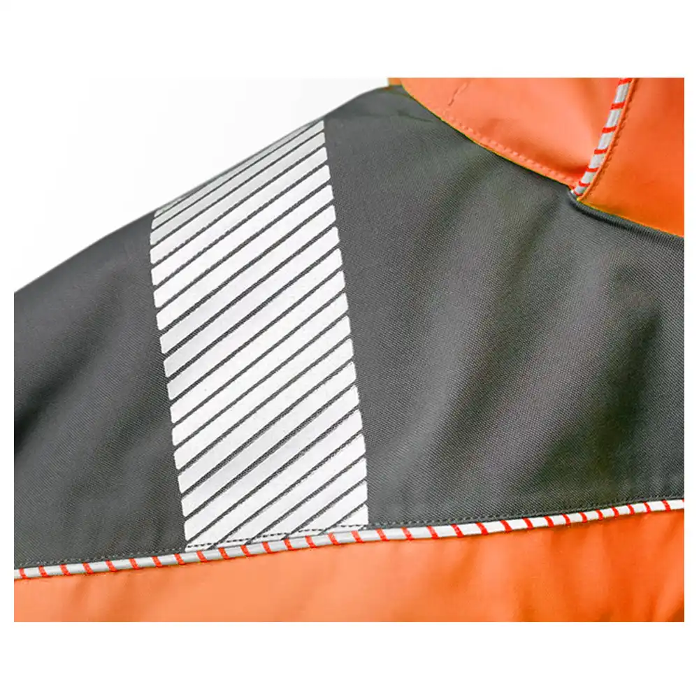 Warnschutz-Winterjacke 2in1 "NIKLAS"Orange/Grau in L - Thumbnail 3