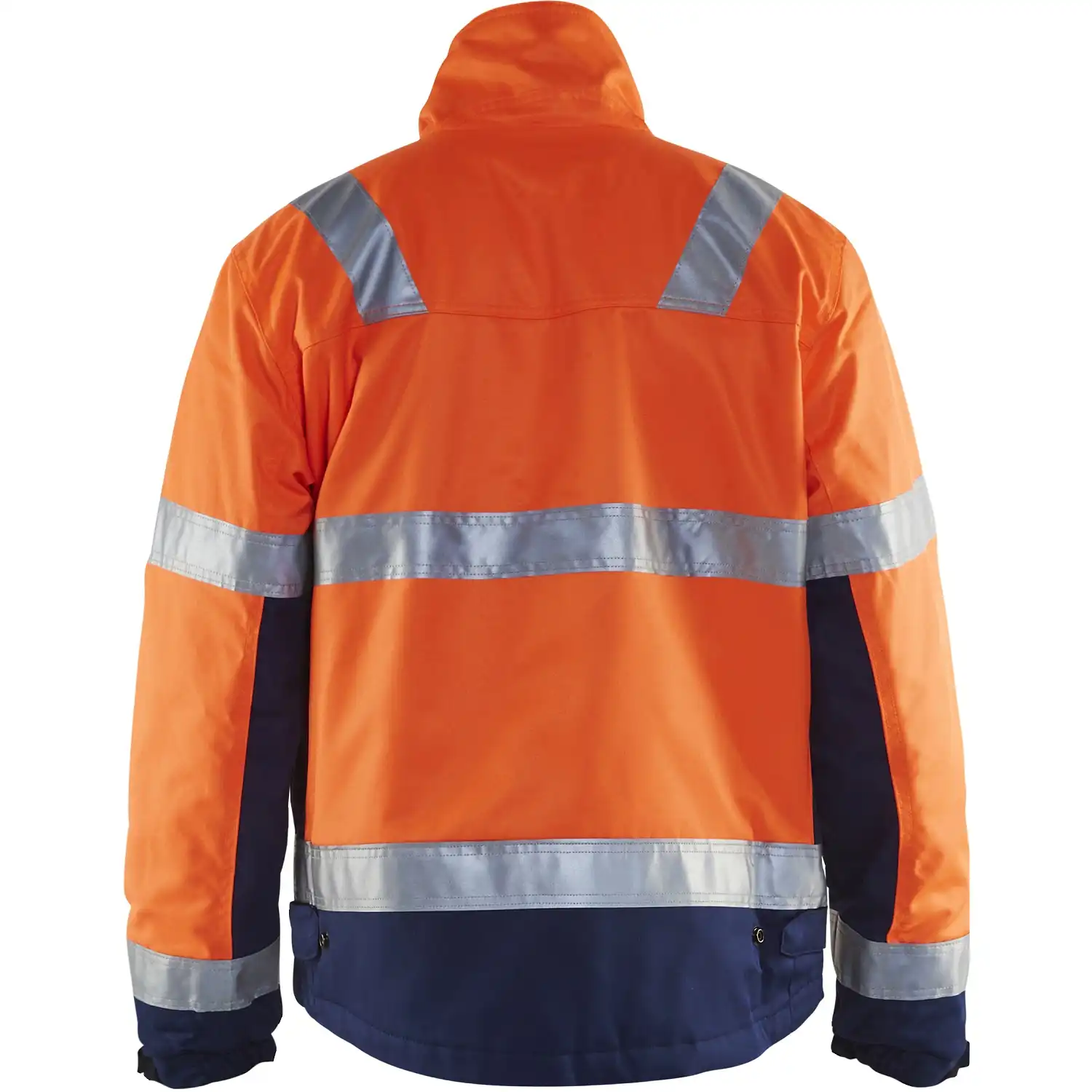 Warnschutz Winterjacke "4862" in orange/marine, 3XL - Thumbnail 2