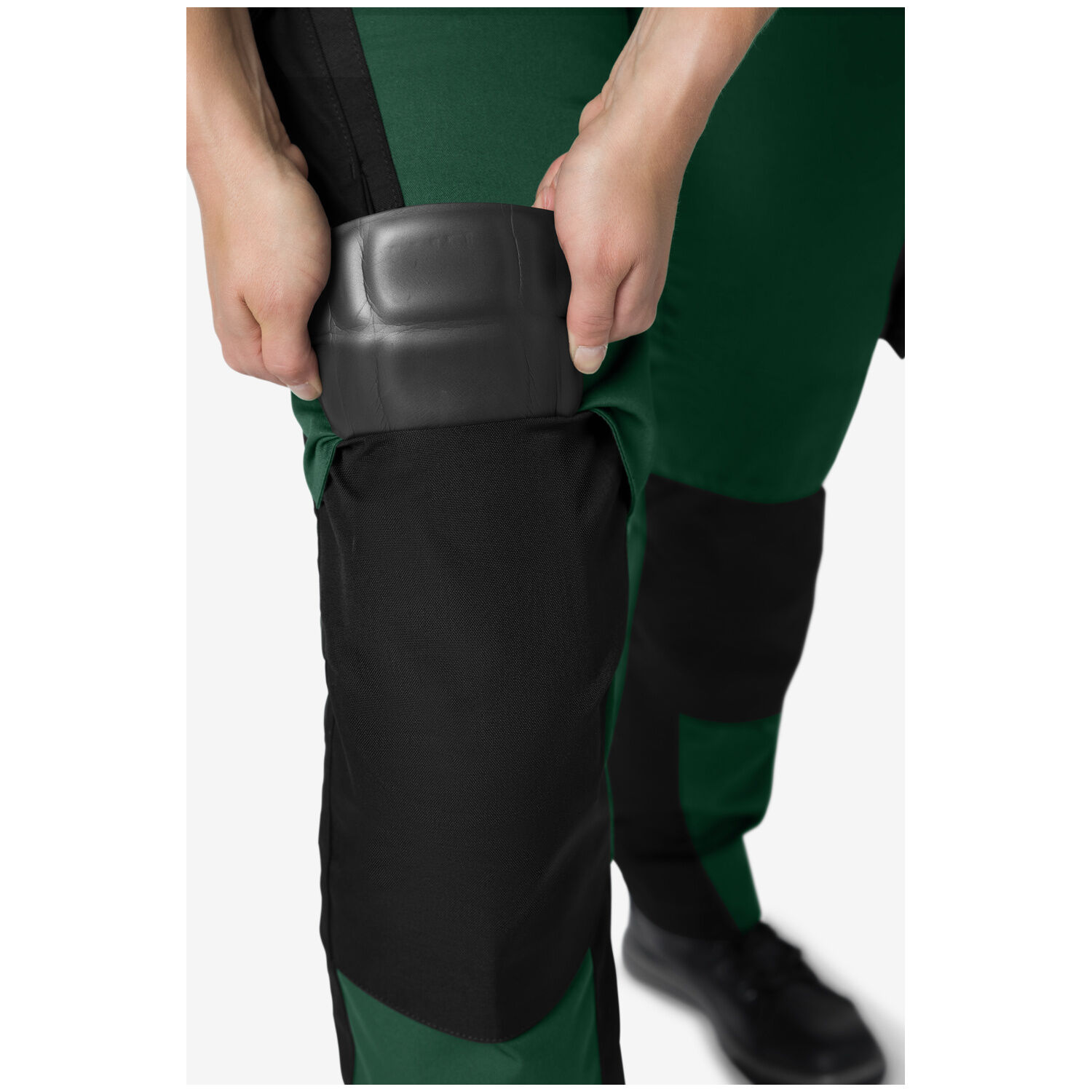 Damen Arbeitshose "ANNETTE" in grün/schwarz, 48 - Thumbnail 10