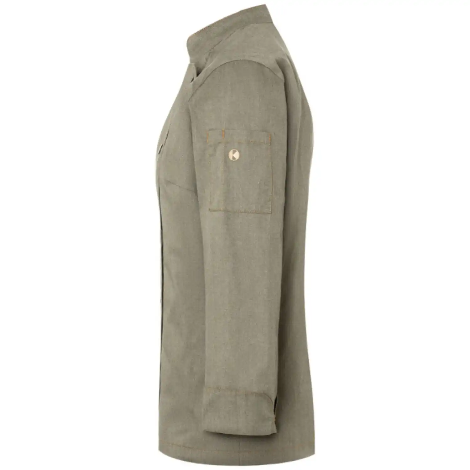 Damen Kochjacke Jeans "JF 20" in 34, vintage moosgrün - Thumbnail 4