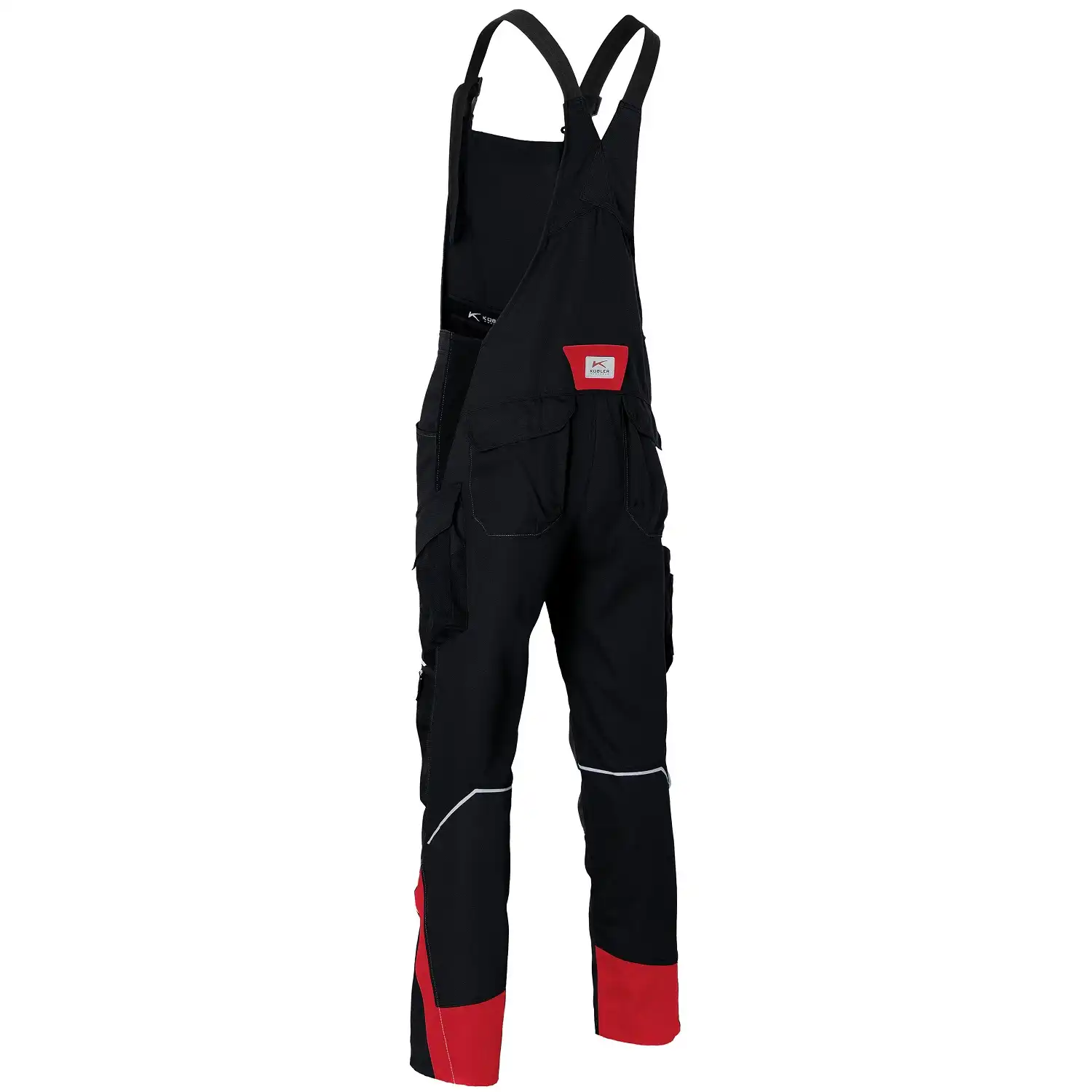 Latzhose BODYFORCE in schwarz/rot, 102 - Thumbnail 2