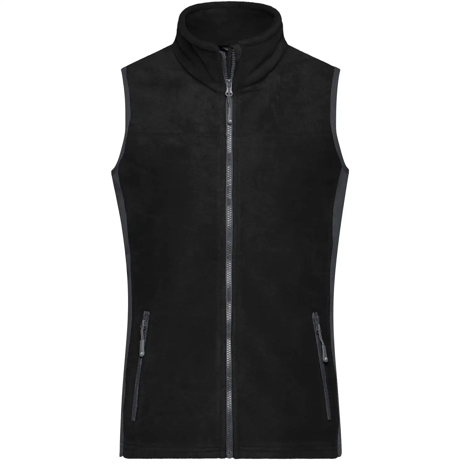 Damen Fleece Weste "JN855" in black/carbon, L - Bild 1