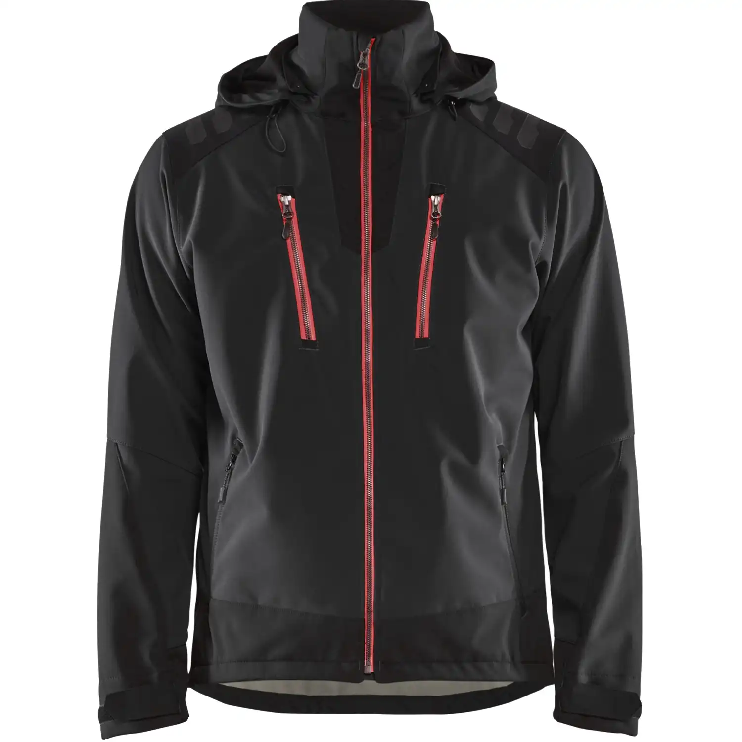 Softshelljacke "4749" in schwarz/rot, L - Bild 1